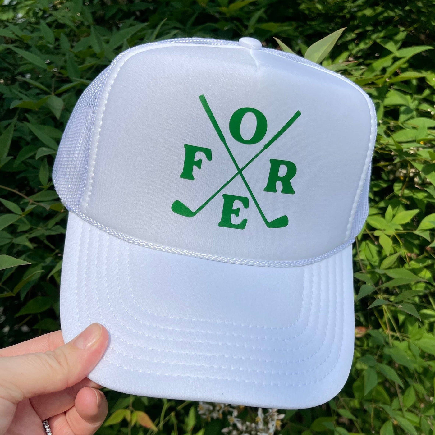 Fore Golf Trucker Hat | White